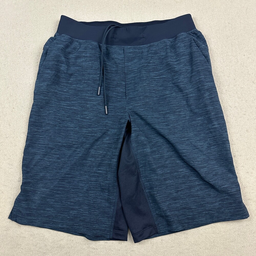Lululemon Shorts Men Medium Blue Heather T.H.E Running Linerless Pockets M